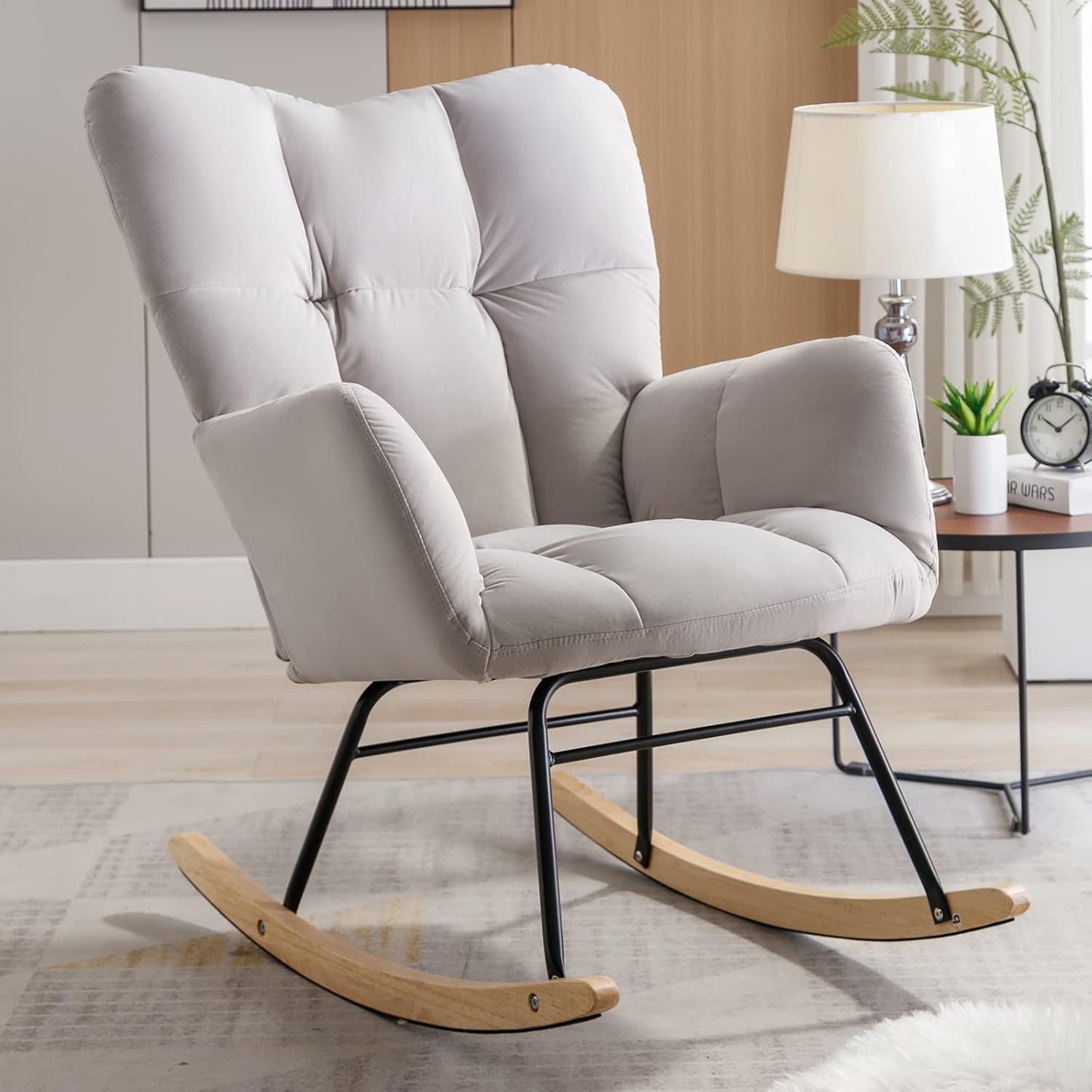 Upholstered Rocking Accent Chair