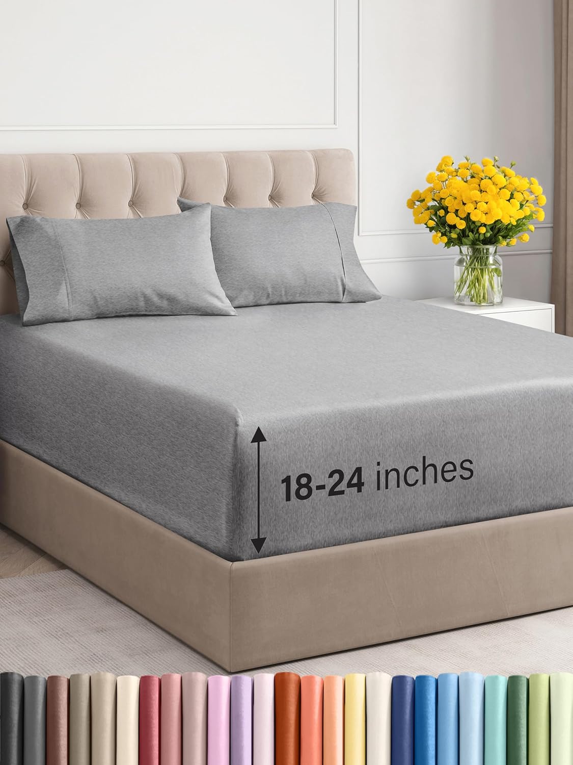Extra Deep Queen Sheet Set - 6 Piece