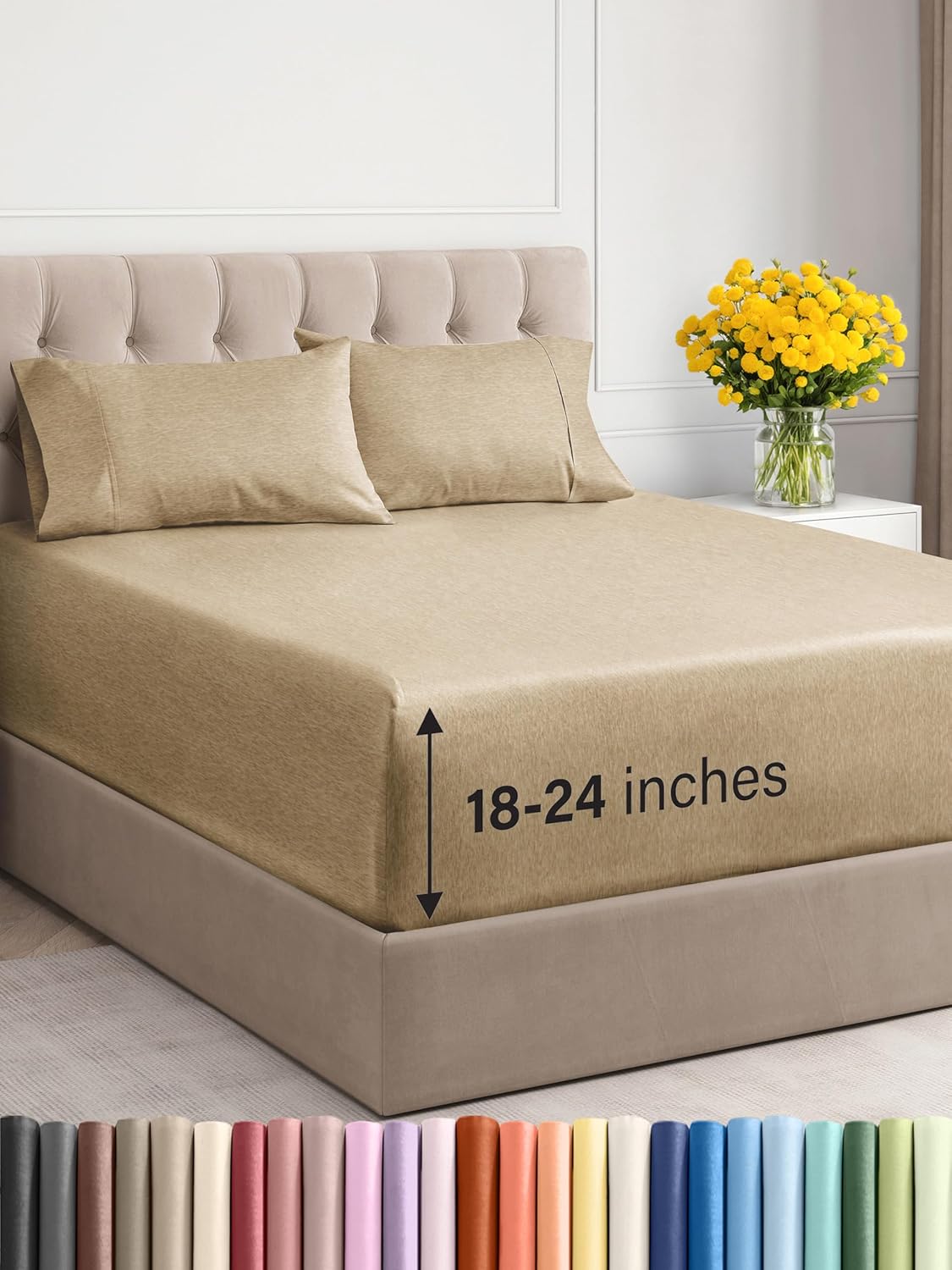Extra Deep Queen Sheet Set - 6 Piece