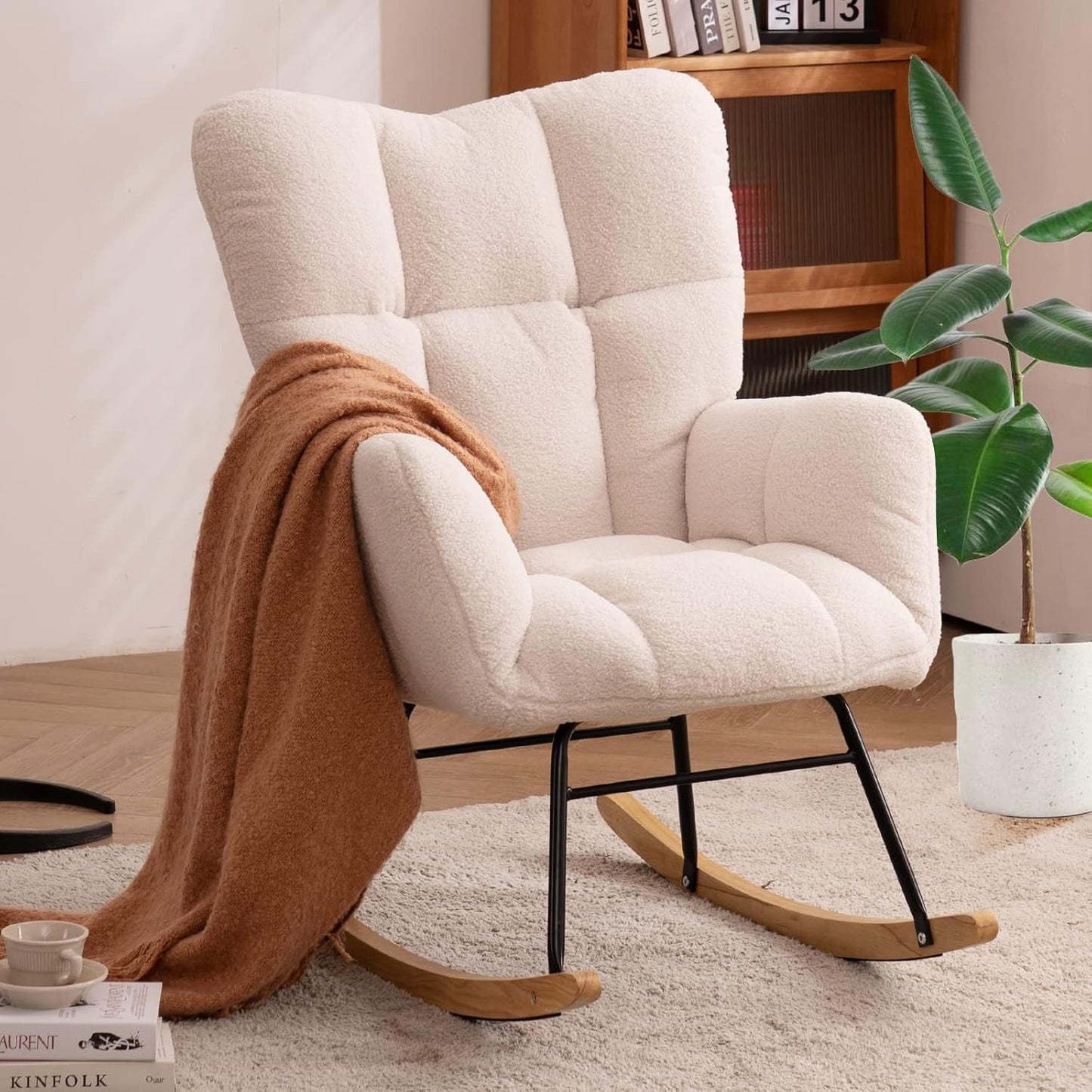 Upholstered Rocking Accent Chair