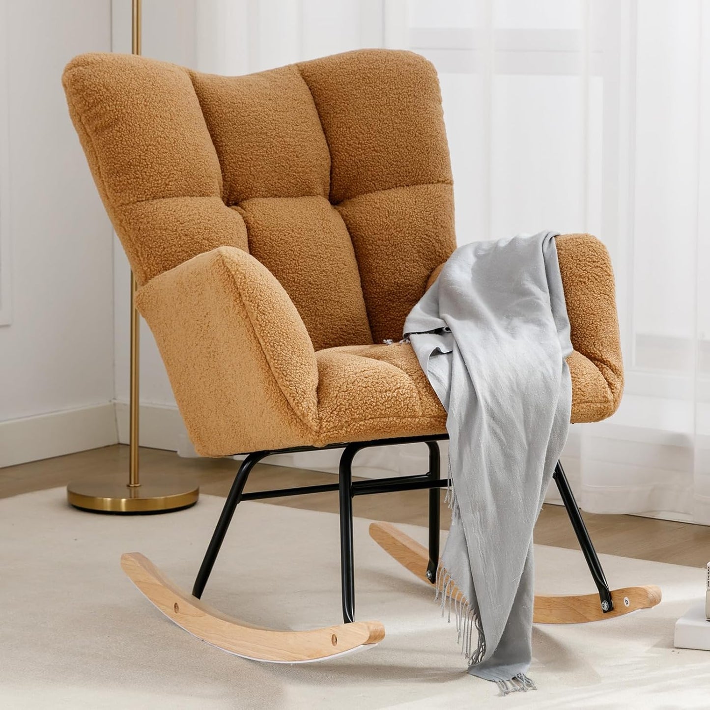 Upholstered Rocking Accent Chair