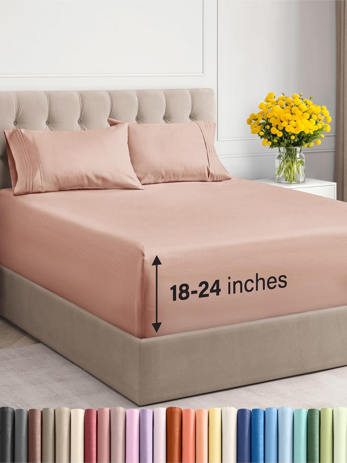 Extra Deep Queen Sheet Set - 6 Piece