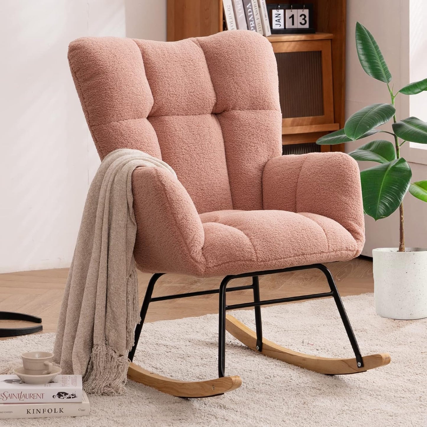 Upholstered Rocking Accent Chair