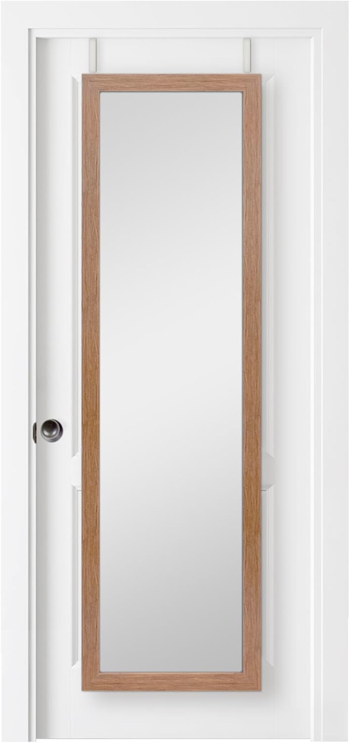 Over The Door Mirror, Full Length Hanging Mirror for Bedroom and Bathroom Doors