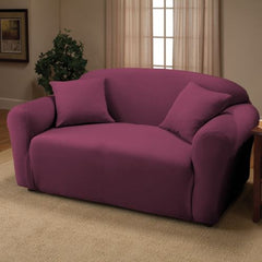 Purple Jersey Sofa Stretch Slipcover