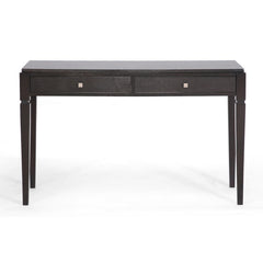 Baxton Studio Haley Black Wood Console Table with Drawers