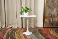 Baxton Studio Immer Wood and Steel Mid-Century Style End Table