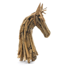 Rustic Wood Horse Head