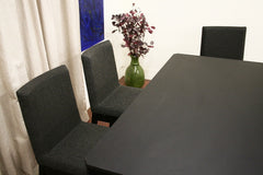 Baxton Studio Moira Black Wood Modern Dining Table