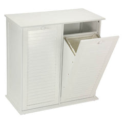 Tilt-out Laundry Sorter Cabinet with Shutter Front
