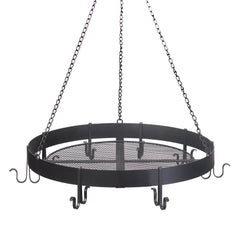 Round Black Hanging Pot Holder