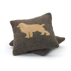 Wool Puppy Square Pillow- Set Of 2
