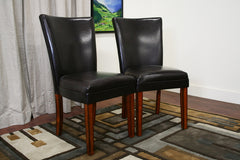 Baxton Studio Sofi Dark Brown Dining Chair Set of 2