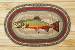 Trout Oval Patch Rug