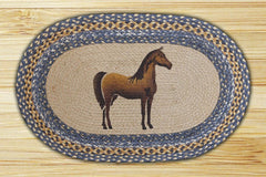 Horse Oval Patch Rug