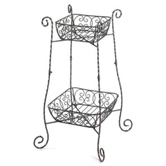 Wire Basket Plant Stand