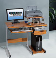 Techni Mobili Multifunction Computer Desk in Wood Grain Color