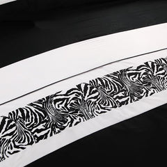 Zebra Pattern Modern Style Cotton Luxury 4-Piece Bedding Sets/Duvet Cover
