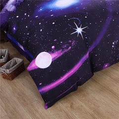 Galaxy Reactive Printing Polyester Luxury 4-Piece Bedding Sets/Duvet Covers