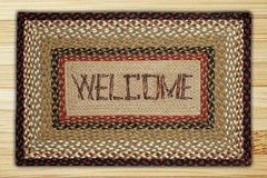 Welcome Print Patch Rug