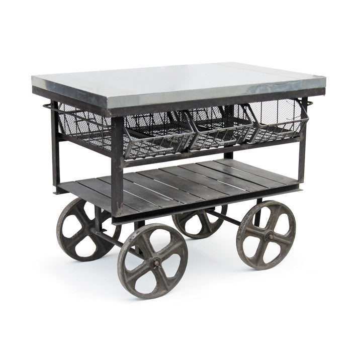 Steel Factory Station Cart