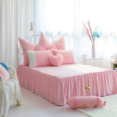Romantic Color Block Luxury 4-Piece Velvet Bedding Sets/Duvet Cover