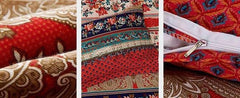 Colorful Bohemia Stripes Print Exotic Style Cotton Luxury 4-Piece Bedding Sets/Duvet Cover