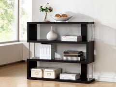 Baxton Studio Three-Shelf Modern Bookcase