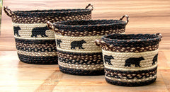 Black Bear Utility Baskets In Different Sizes