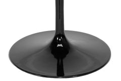 Baxton Studio Odensa Black Glass Modern Bistro Table