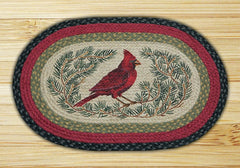 Cardinal Oval Patch Rug
