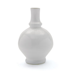 White Glass Balloon Vase