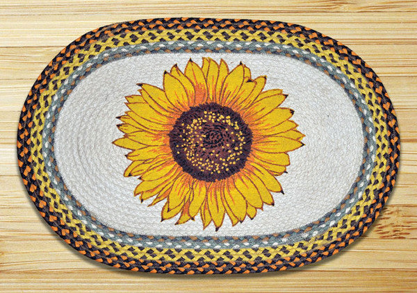 Sunflower Oval Patch Rug
