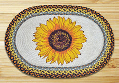 Sunflower Oval Patch Rug