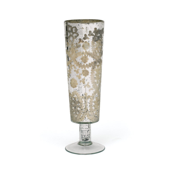 Pair Of Glass Flute Vases