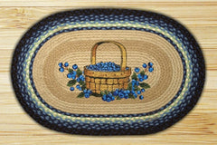 Blueberry Basket Oval Patch Rug
