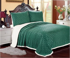 Luxurious Reversible Oversized Soft Fantasia Sherpa Lined Blanket