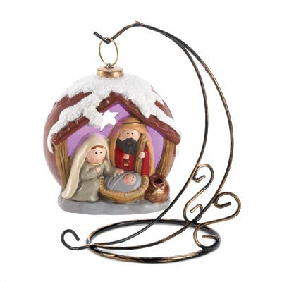 Lighted Nativity Ornament