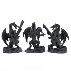 Black Dragon Rock Band Figurines
