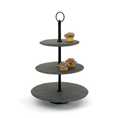 Round Slate Fruit Stand