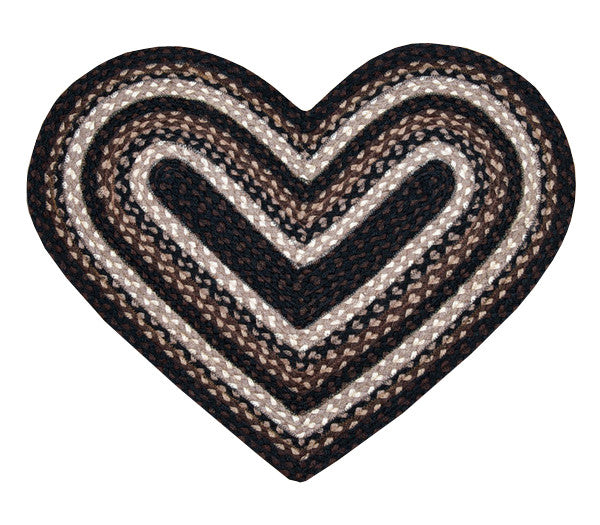 Mocha/Frappuccino Braided Rug In Different Shapes And Sizes