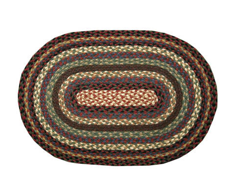 Blue or Black Braided Rug in Different Sizes