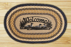 Welcome Loons Oval Patch Rug