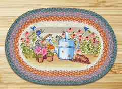 Planting Time Oval Patch Rug