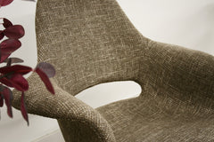 Baxton Studio Forza Fabric Mid-Century Modern Arm Chair