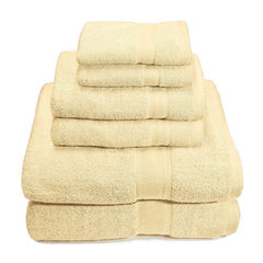 6 Piece 100% Premium Cotton Towel Set, Bath Towels, Hand Towels, Wash Cloths
