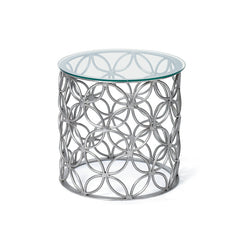 Polished Nickel Olivia Occasional Table