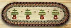 Feather Tree Oval Patch Runner