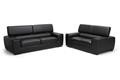 Baxton Studio Prentice Leather Modern Sofa Set
