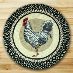 Rooster Round Patch Rug